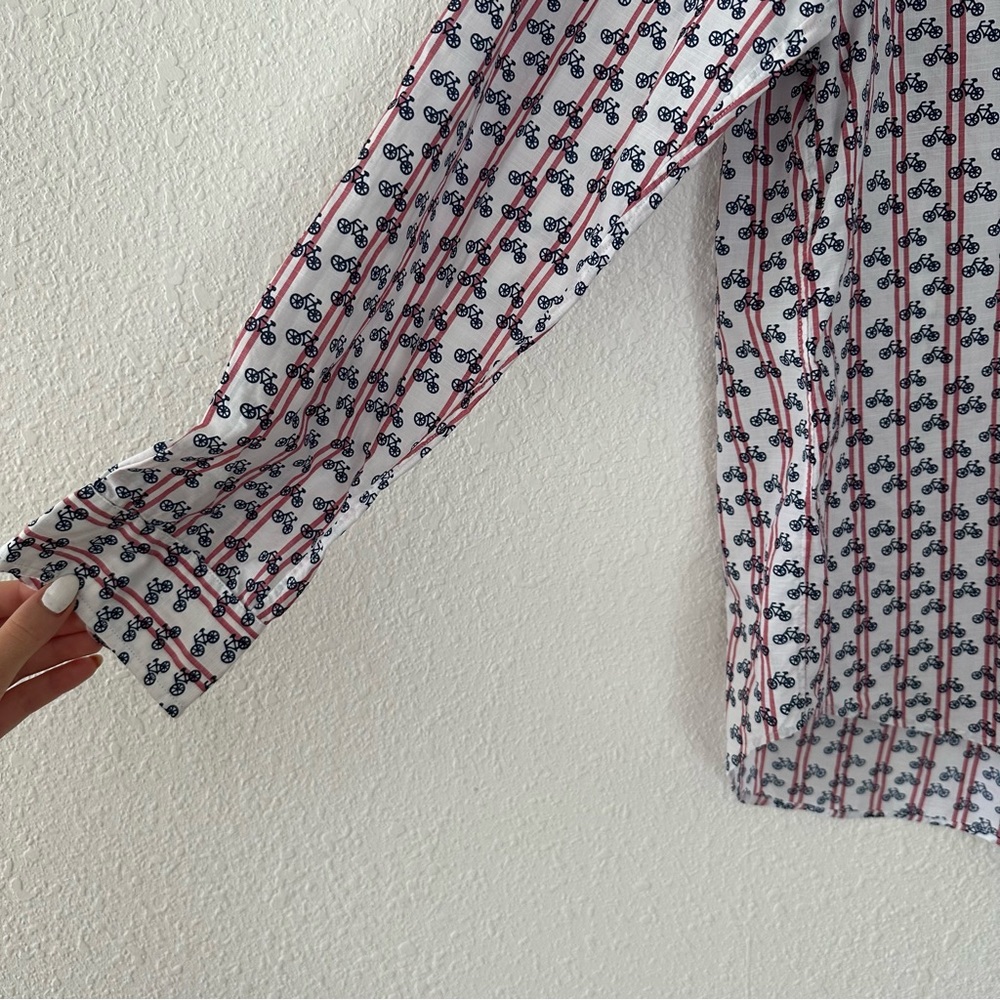 Grayson Bicycle Button Down Top Sz3 - image 3